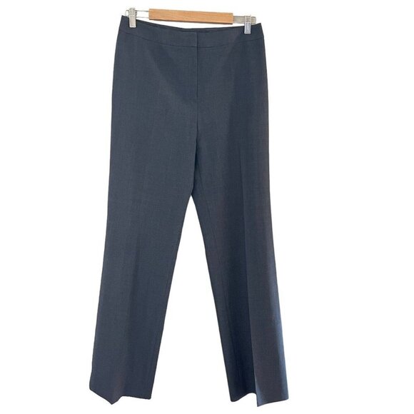 Lafayette New York Womens Dress Pants Gray Wool Straight Leg Size 10 32.5” Inse - Picture 1 of 14